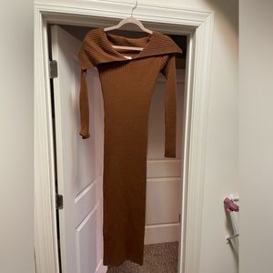 Flattering sweater dress